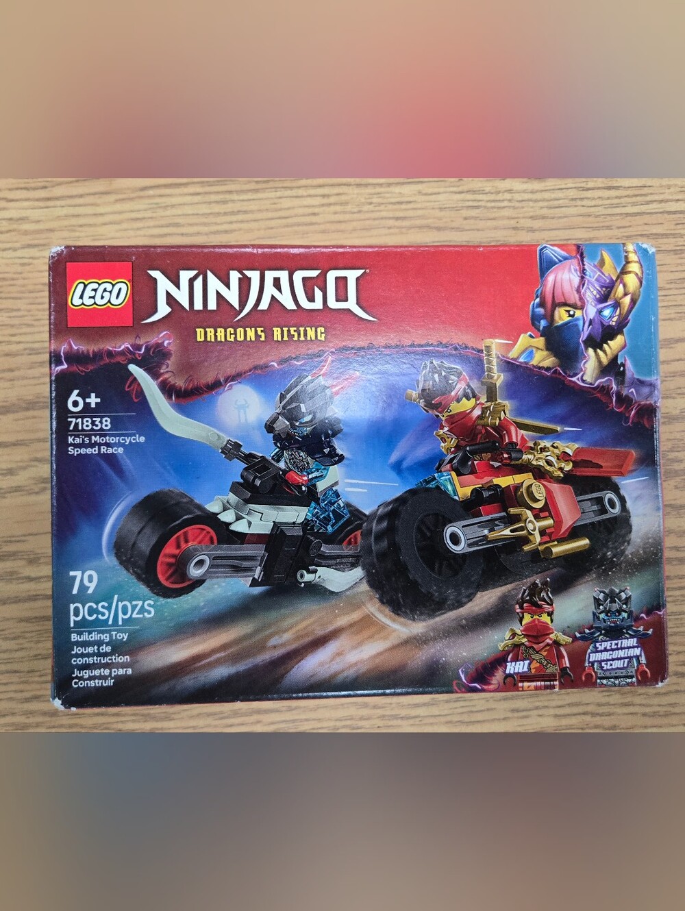 LEGO 71838 Ninjago Kai's Motorcycle Speed Race 79pcs New